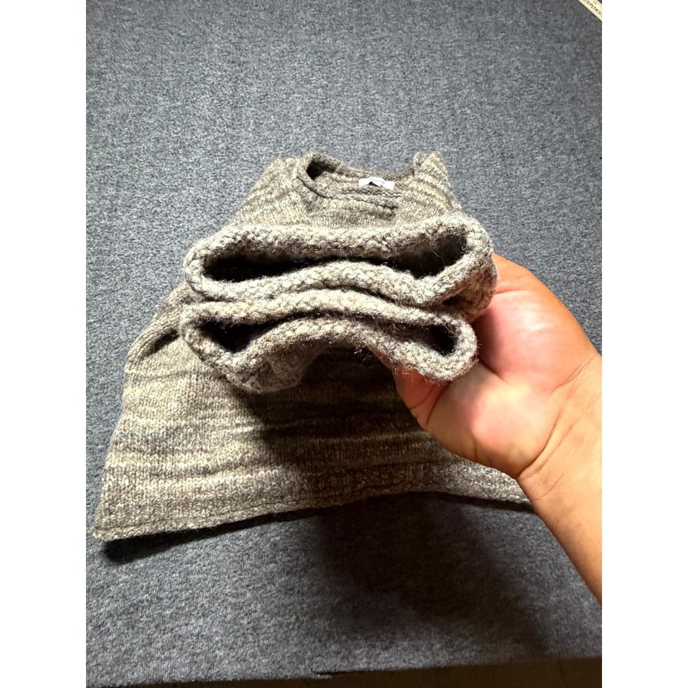 Madewell Kersdale Sweater Women's Large Brown Space-Dye Cozy Textured Pullover - Picture 11 of 12